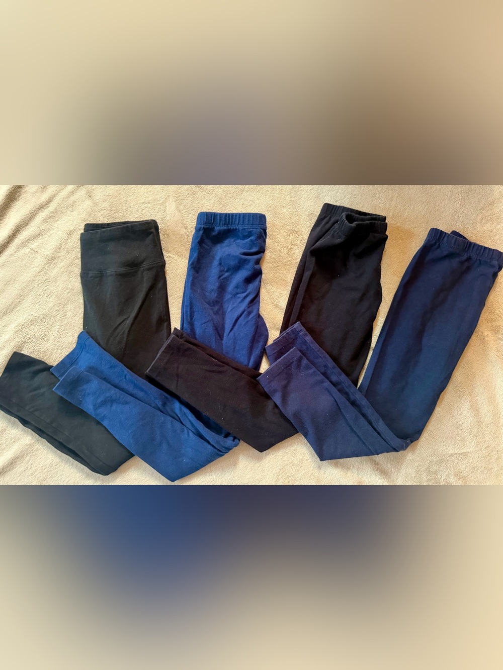 The Children's Place, SO, Navy and Black Legging 4 Set size 8